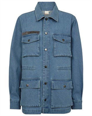 Lilly Denim Jakke - Blue